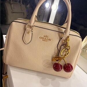 Coach Cream Leather Rowan